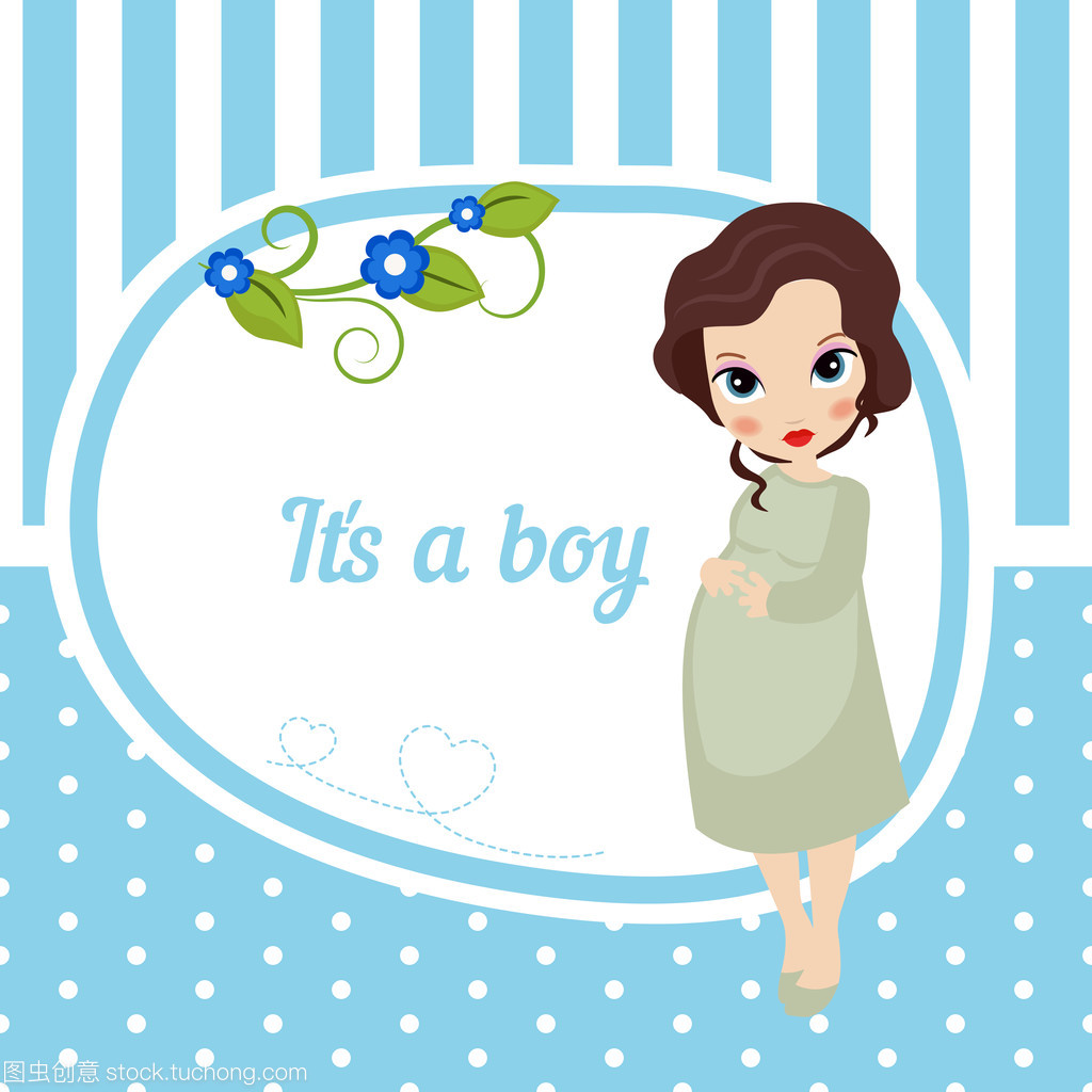 可愛的小寶貝女孩卡